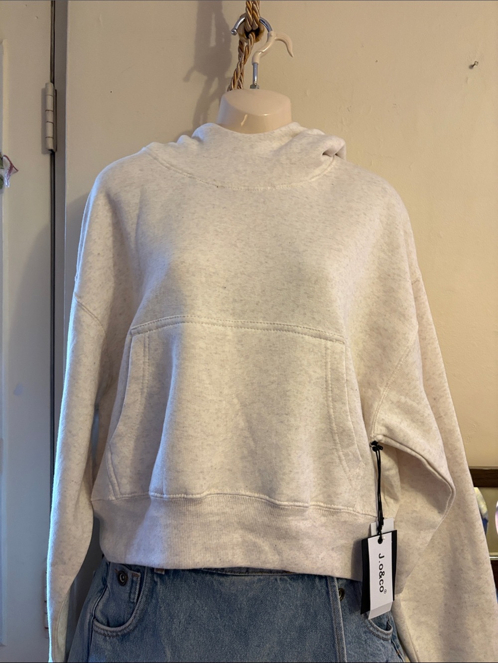 Women's Light Heather Pullover Hoodie Sweatshirt